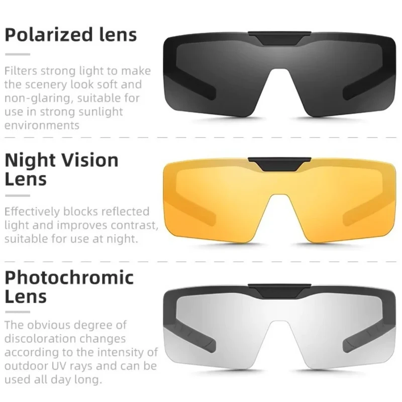 Sport-Sonnenbrille mit Klappvisier, verschiedene Farben, UV-Schutz für Radsport, Laufen & Outdoor