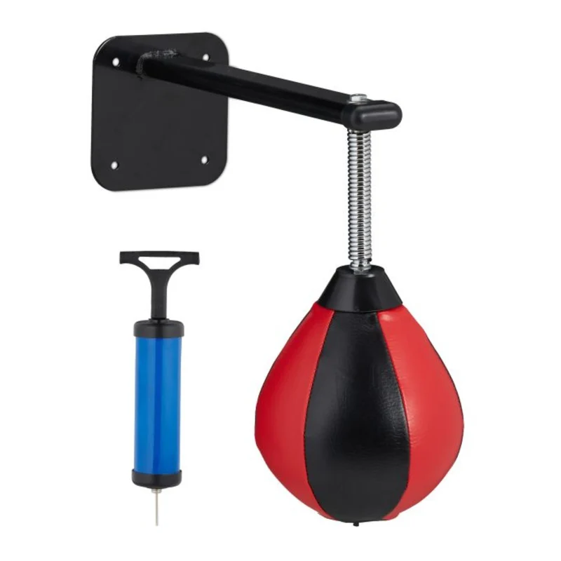PU-Leder Punchingball mit Wandhalterung, Boxball, Speedball für Büro & Zuhause