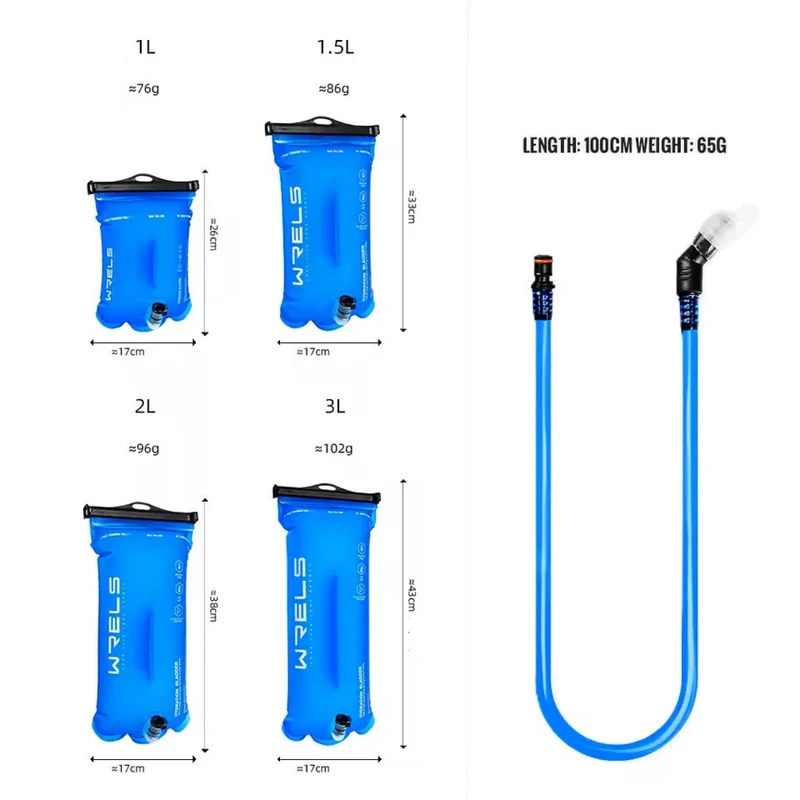 Trinksystem 1–3L – Robuste TPU Trinkblase, BPA-frei & auslaufsicher für Wandern, Radfahren & Camping