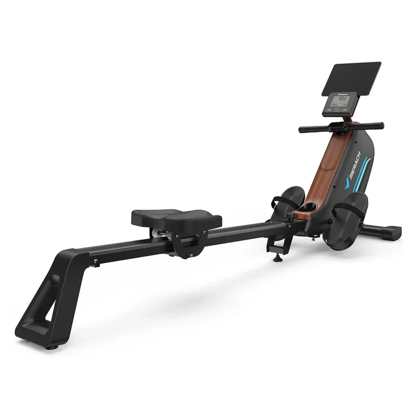 Klappbare Designer Rudermaschine, 16-stufiger Widerstandsregler, magnetisch, mit LCD-Monitor, Tablet-/Smartphone-Halterung
