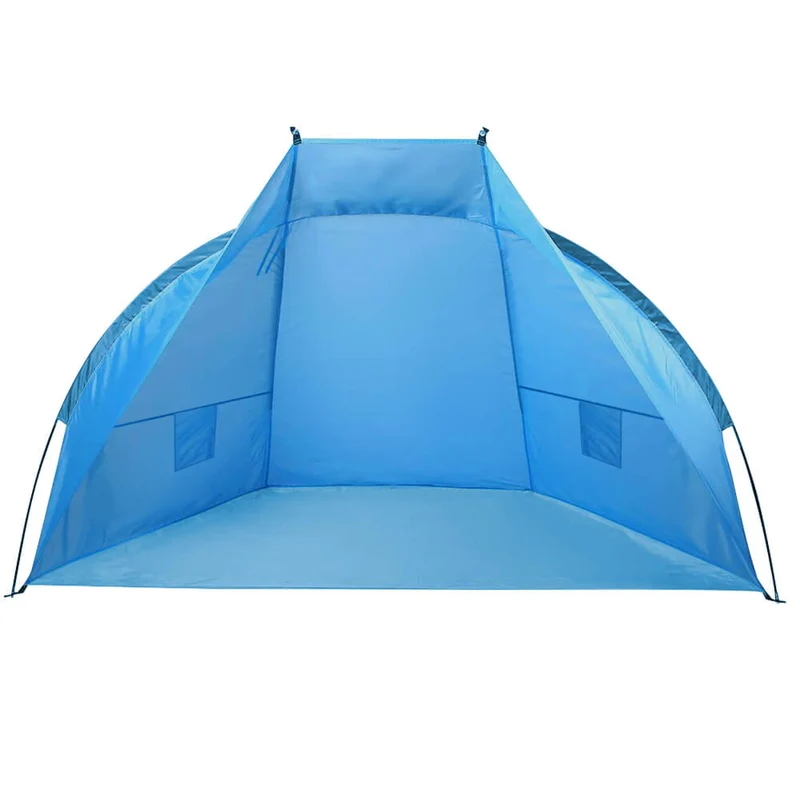 Strandmuschel Strandzelt 220 x 110 x 110 cm – großes Halbzelt für Picknick, Strand und Schwimmbad