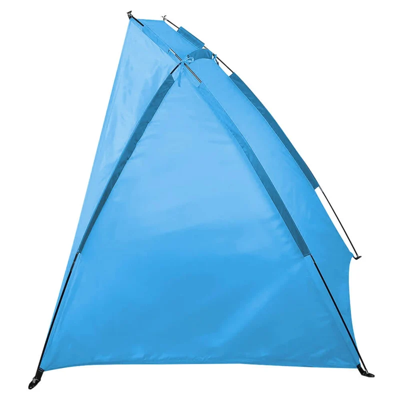 Strandmuschel Strandzelt 220 x 110 x 110 cm – großes Halbzelt für Picknick, Strand und Schwimmbad