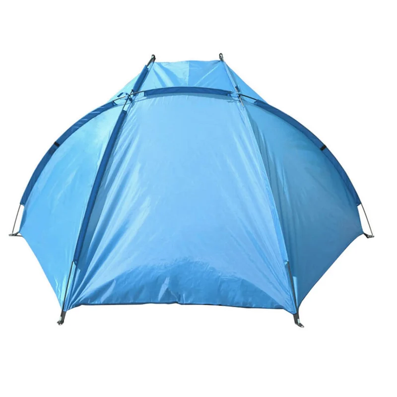 Strandmuschel Strandzelt 220 x 110 x 110 cm – großes Halbzelt für Picknick, Strand und Schwimmbad