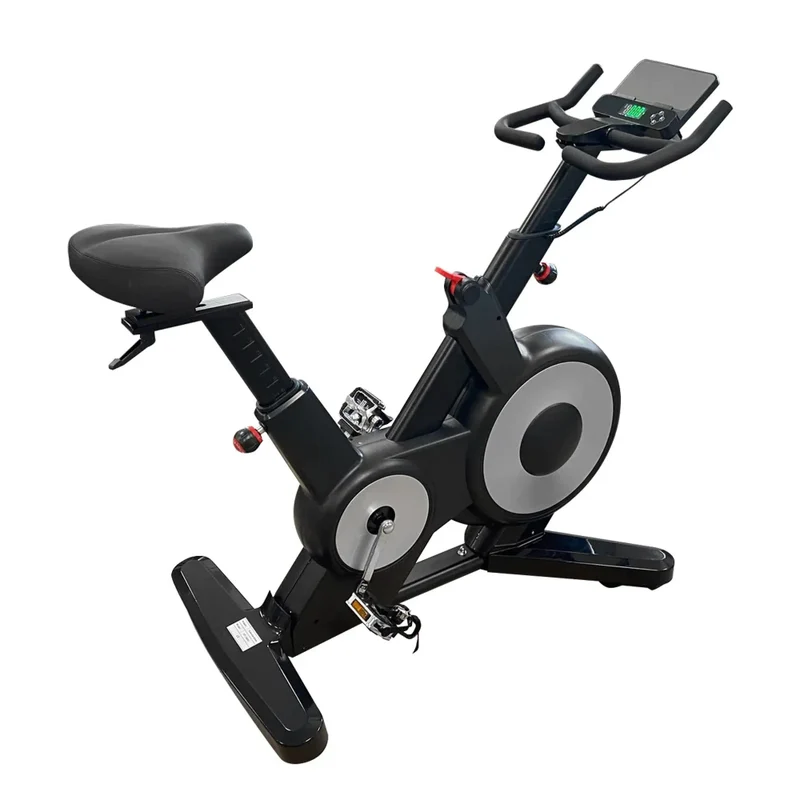 Indoor Bike Heimtrainer Fahrrad mit Magnetbremse, 8 kg Schwungrad, verstellbarem Sitz & Lenker, Display und kabelloser Ladefunktion – Heimtrainer für zuhause
