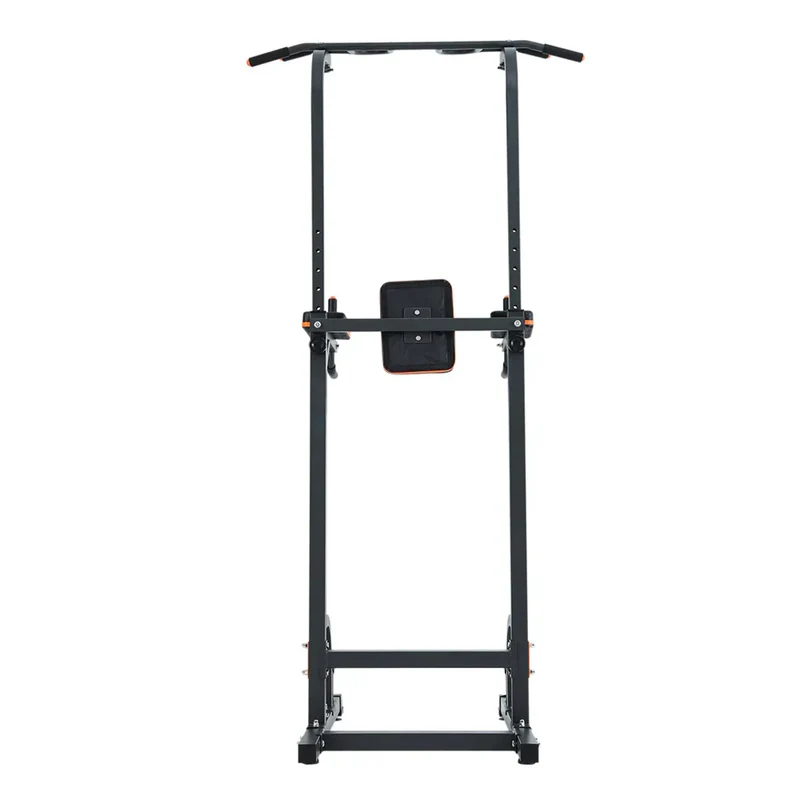 Trainingsturm Klimmzugstation Dip-Station mit Rückenlehne & Armpolster – 6-fach verstellbar, belastbar bis 100 kg, für Zuhause & Fitnessstudio