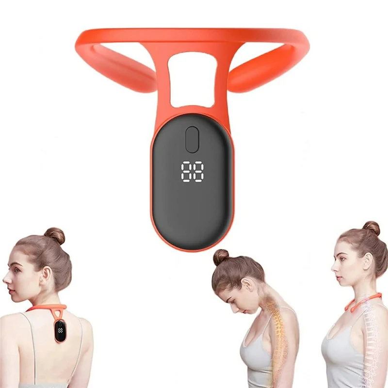 Intelligenter Haltungskorrektur Trainer – Unsichtbare Rückenstütze aus Silikon mit Vibrationswarnung & LCD-Display – Ergonomische Haltungstrainer für Kinder & Erwachsene
