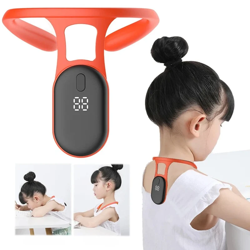 Intelligenter Haltungskorrektur Trainer – Unsichtbare Rückenstütze aus Silikon mit Vibrationswarnung & LCD-Display – Ergonomische Haltungstrainer für Kinder & Erwachsene