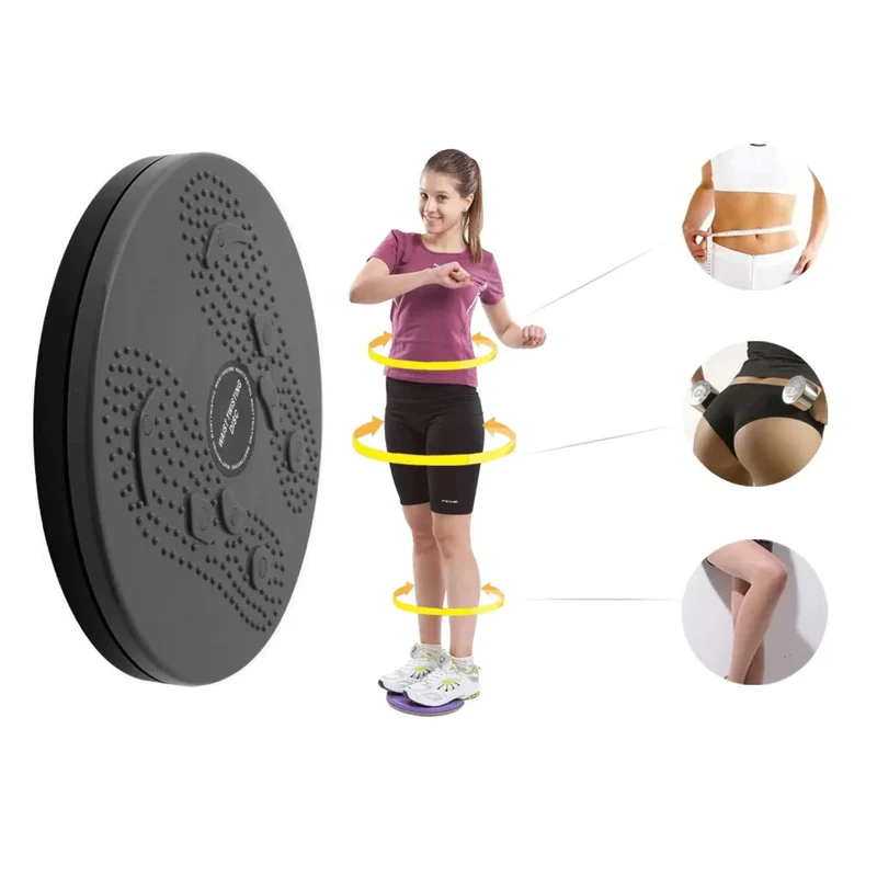 Drehtrainer mit Magnetmassage, Rotations-Twister mit Noppenoberfläche, Bauch Beine Po Training, Balance Board für Zuhause