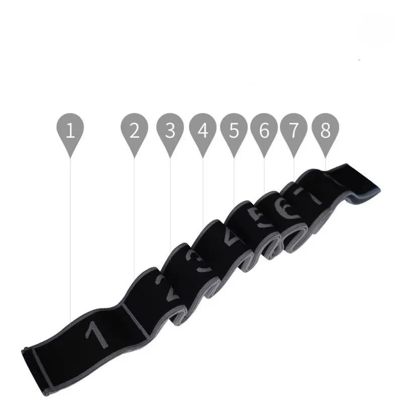 Widerstandsband für Ganzkörper Stretching & Muskelaufbau, 8-Schlaufen Dehnband – ideal für Yoga, Pilates & Reha