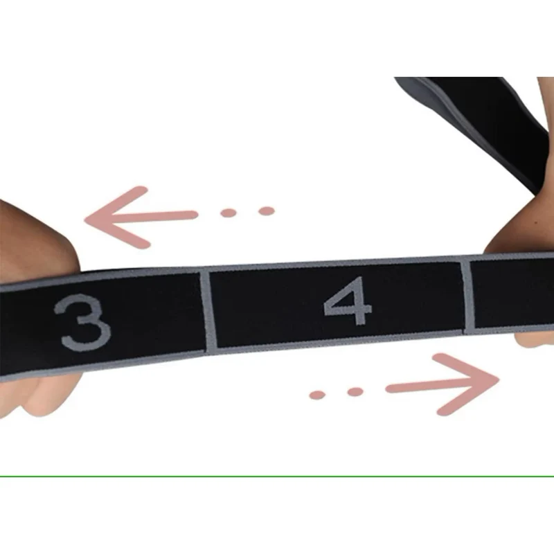 Widerstandsband für Ganzkörper Stretching & Muskelaufbau, 8-Schlaufen Dehnband – ideal für Yoga, Pilates & Reha