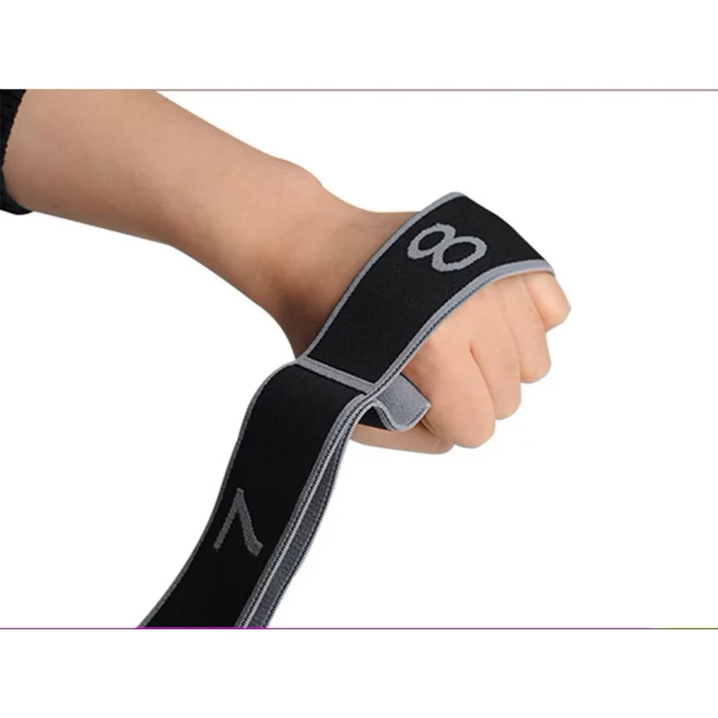 Widerstandsband für Ganzkörper Stretching & Muskelaufbau, 8-Schlaufen Dehnband – ideal für Yoga, Pilates & Reha