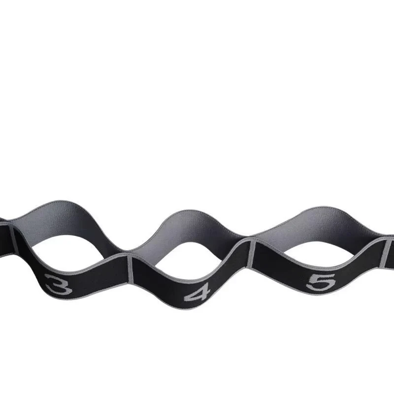 Widerstandsband für Ganzkörper Stretching & Muskelaufbau, 8-Schlaufen Dehnband – ideal für Yoga, Pilates & Reha