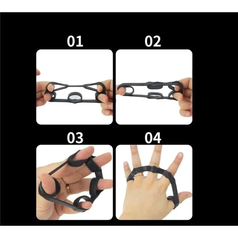 Handtrainer Set 5-teilig, verstellbarer Grifftrainer, Fingertrainer & Anti-Stress-Ball, für Handtraining, Reha, Büro, Sport & Alltag