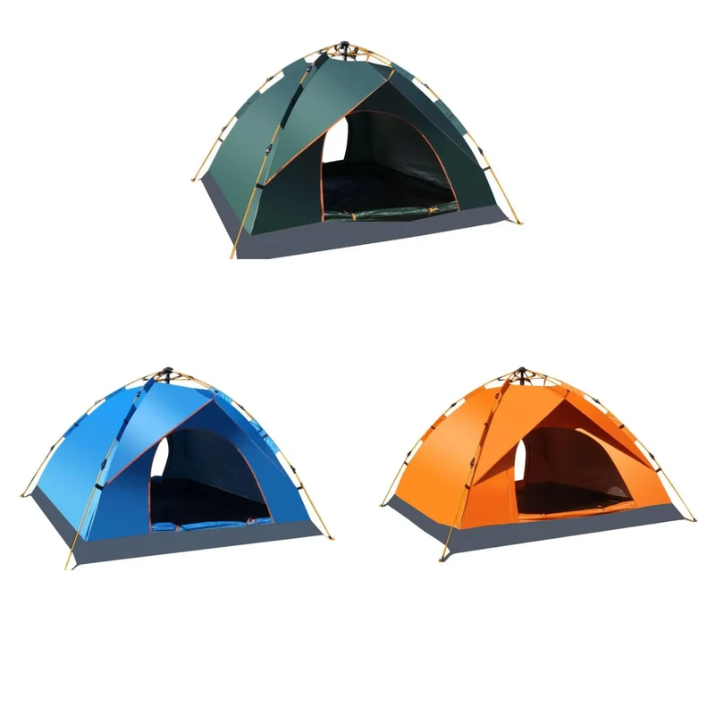 Schnellaufbau Zelt für 3 – 5 Personen, Automatikzelt wasserdicht, Campingzelt mit Tragetasche, Windfest und UV-beständig, leicht & kompakt