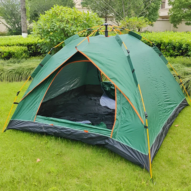 Schnellaufbau Zelt für 3 – 5 Personen, Automatikzelt wasserdicht, Campingzelt mit Tragetasche, Windfest und UV-beständig, leicht & kompakt