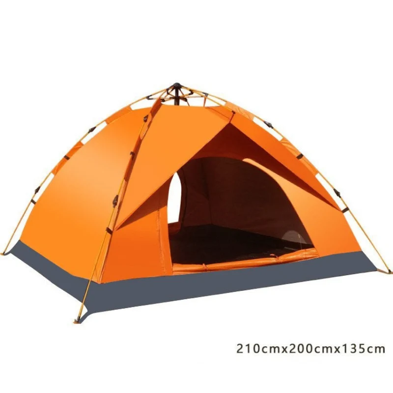 Schnellaufbau Zelt für 3 – 5 Personen, Automatikzelt wasserdicht, Campingzelt mit Tragetasche, Windfest und UV-beständig, leicht & kompakt
