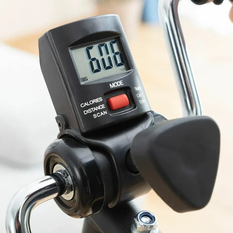 Pedaltrainer 2in1 für Arme und Beine, Mini Heimtrainer mit LCD-Zähler, für Senioren, Reha und Homeoffice
