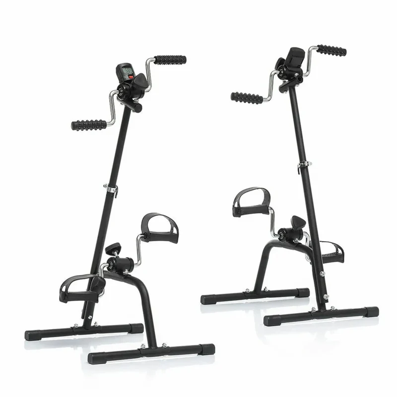 Pedaltrainer 2in1 für Arme und Beine, Mini Heimtrainer mit LCD-Zähler, für Senioren, Reha und Homeoffice