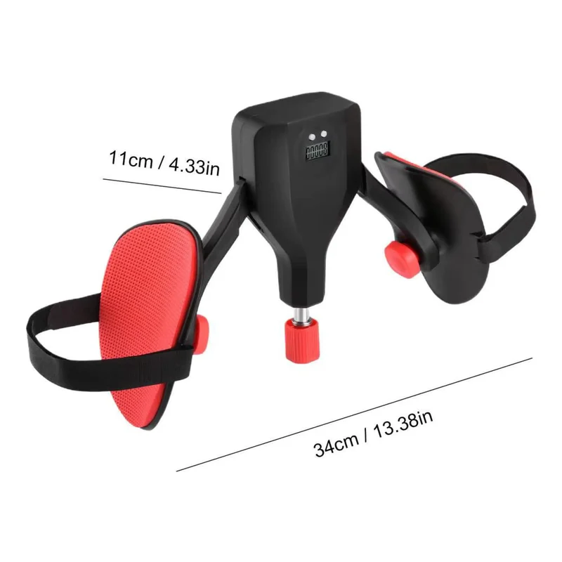 Widerstandstrainer, 10-35 kg, Beintrainer mit Zählfunktion rutschfest und ergonomisch, Ganzkörper Training