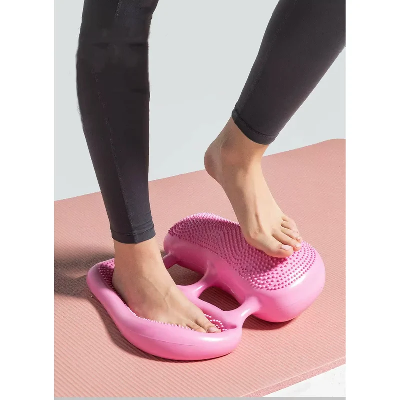Balancetrainer mit Noppen, Ganzkörpertraining, Stabilität und Fußmassage, mit Handpumpe