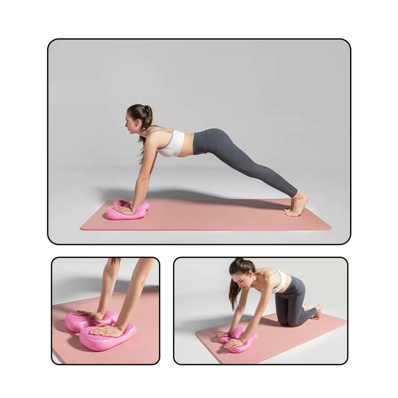 Balancetrainer mit Noppen, Ganzkörpertraining, Stabilität und Fußmassage, mit Handpumpe