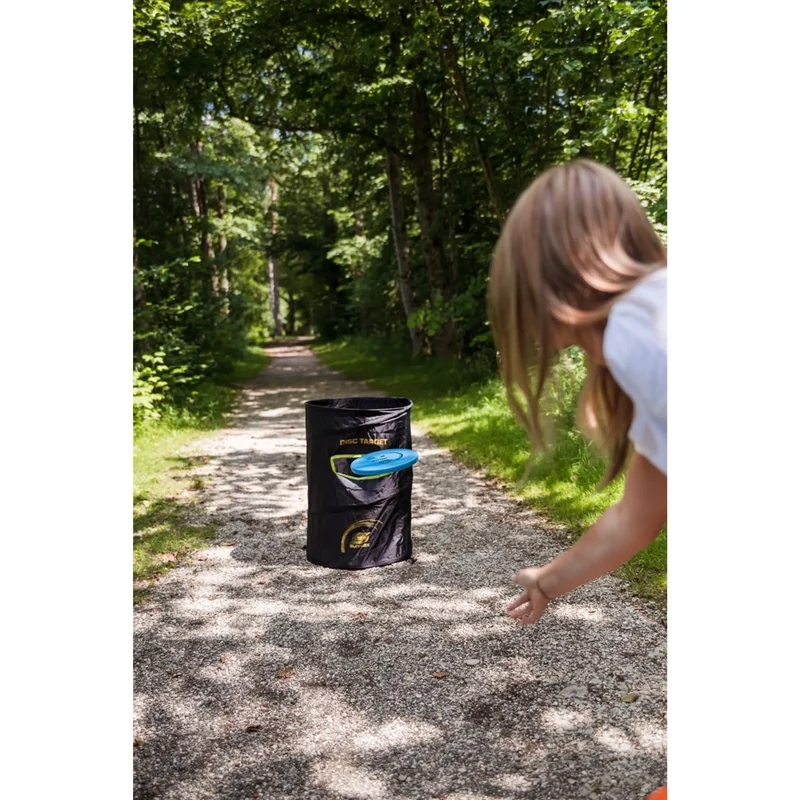 Disc Golf Frisbee Target, mobil faltbar Wurf-Ziel, aus robustem Polyester, Outdoor Spiel für Kinder und Erwachsene, inkl. Tragetasche, 50x50x60 cm