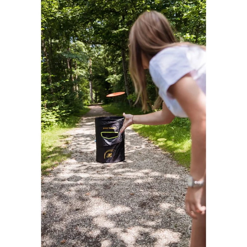 Disc Golf Frisbee Target, mobil faltbar Wurf-Ziel, aus robustem Polyester, Outdoor Spiel für Kinder und Erwachsene, inkl. Tragetasche, 50x50x60 cm