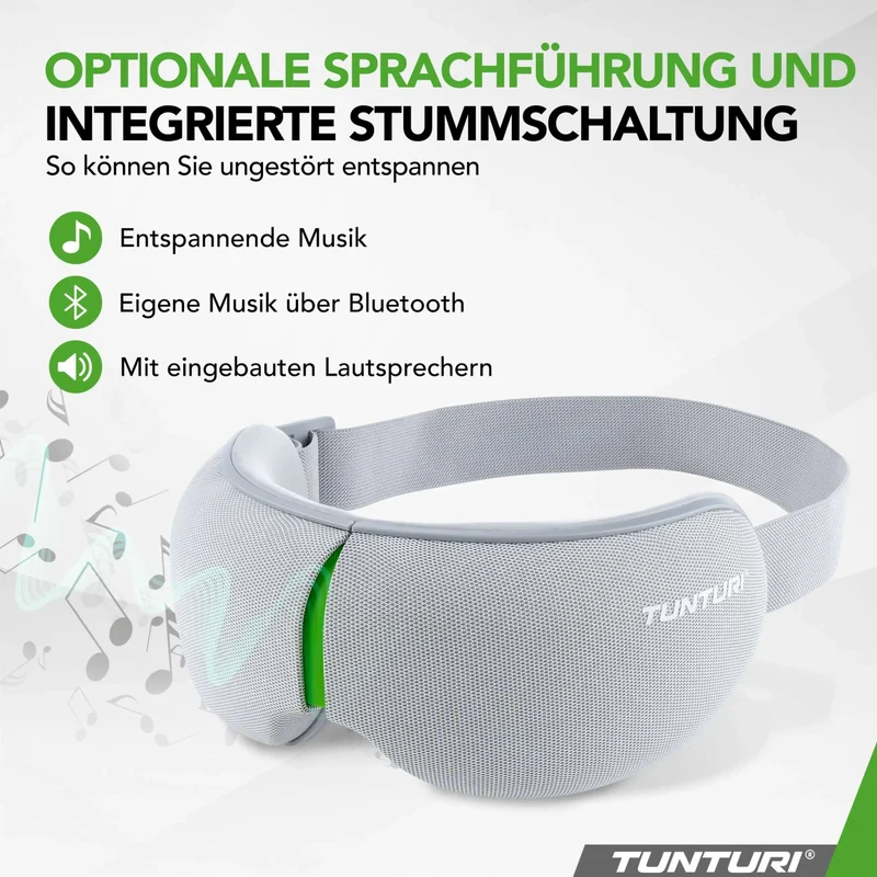 Augenmassagegerät Premium mit 5 Modi, Wärmefunktion, Luftdruckmassage und Bluetooth-Musik, Ergonomisches Design zur Entspannung, zur wohltuenden Anwendung bei Kopfschmerzen, Unterstützung der Schlafqualität