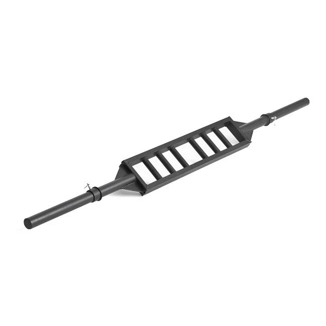 XM FITNESS Straight Black Steel Swiss Bar