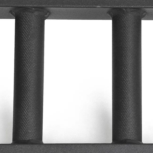 XM FITNESS Straight Black Steel Swiss Bar