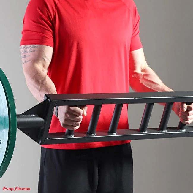 XM FITNESS Straight Black Steel Swiss Bar