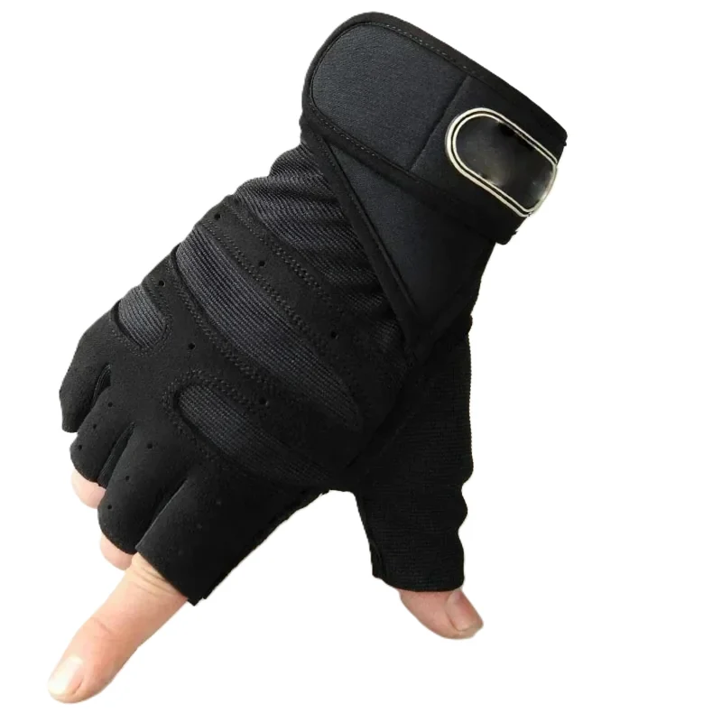 Sporthandschuhe mit Handgelenkschutz, Fitness, Radfahren, Wandern, Workout, fingerlos