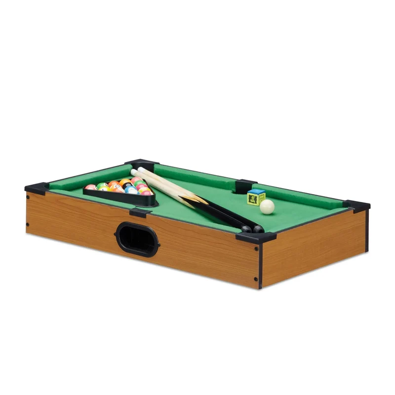 Mini Billardtisch, kompaktes Tischbillard-Set inkl. Zubehör für Kinder & Erwachsene, Perfekt für Zuhause & Unterwegs
