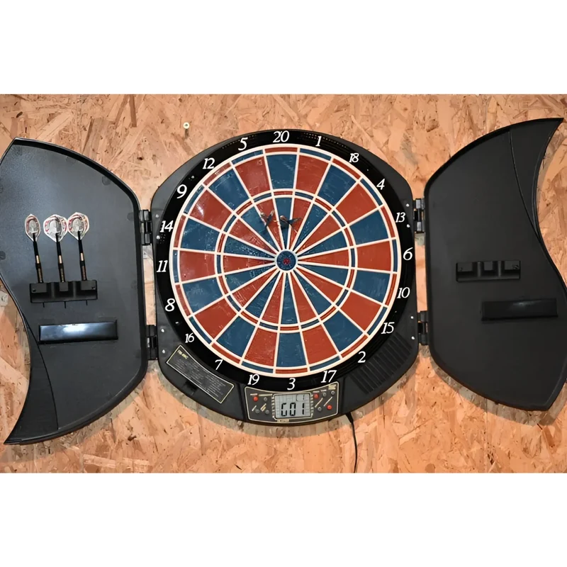Elektronik-Dartscheibe Deluxe, Ausklappbar, viele verschiedene Spielmodi, bis zu 8 Spieler