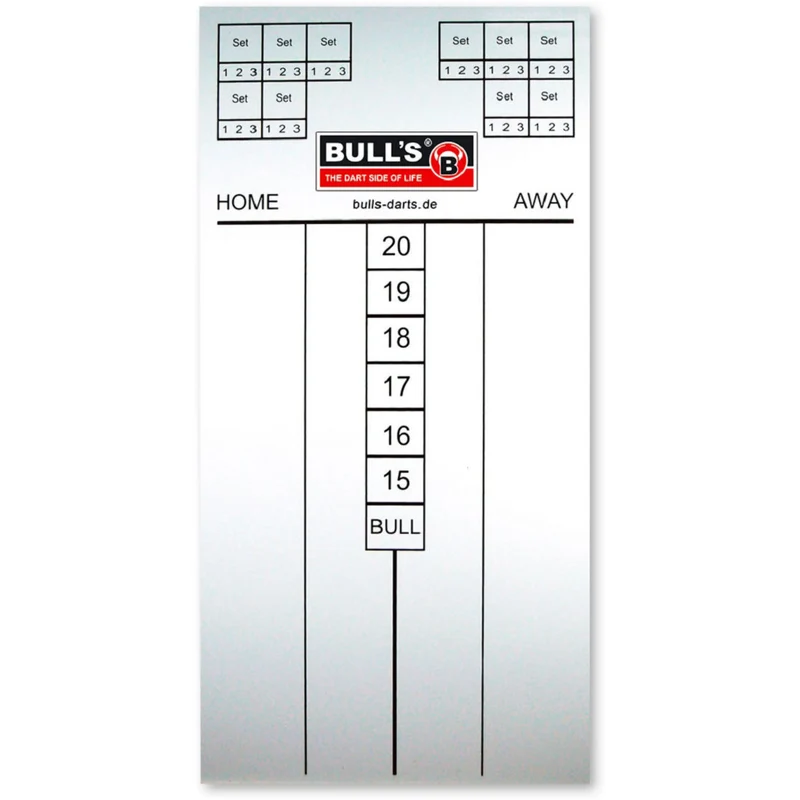 Masterscoreboard 30 x 60 cm, hochwertiges Dart Scoreboard für präzise Punkteverfolgung & optimale Übersicht