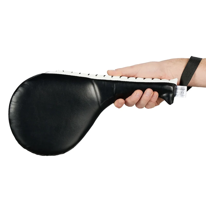 Taekwondo Pratzen 2er Set, Kickpads mit Handschlaufe und Eisenkern für Karate, Kickboxen & Muay Thai