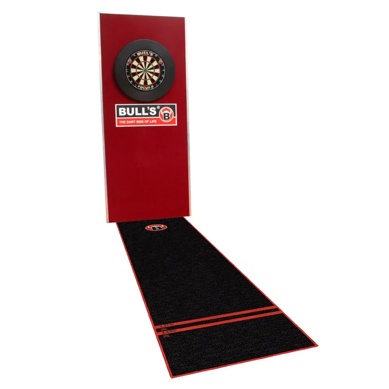 Profi Dartteppich 280x80cm, mit Abstandsmarkierungen für Steeldart und Softdart