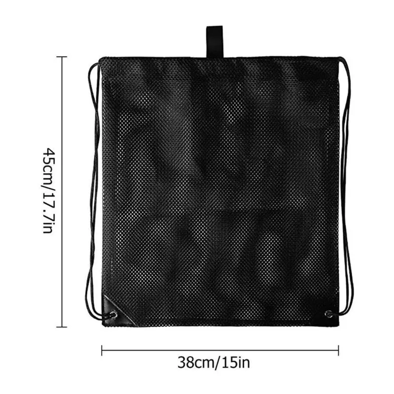 Mesh Sportbeutel mit Kordelzug – Atmungsaktiver Turnbeutel Rucksack für Fitness, Schwimmen, Yoga & Reisen