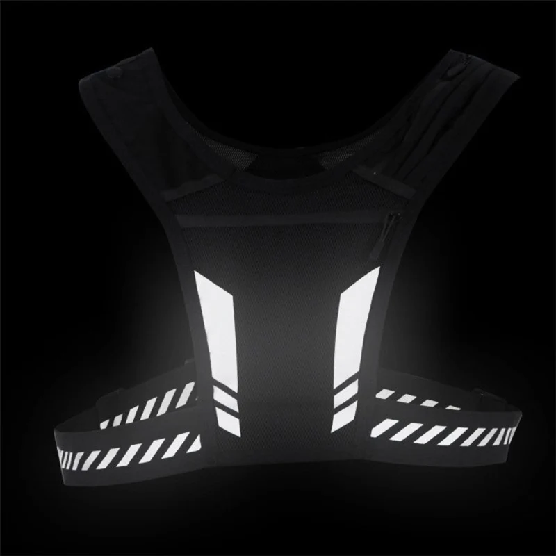 Reflektierende Laufweste mit Handyfach – Atmungsaktive Sportweste für Joggen, Fahrrad & Outdoor, Ultraleicht & Sichtbar bei Nacht