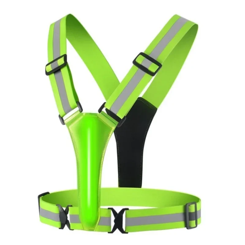 Leuchtende Laufweste Ultraleichte Sportweste LED für Outdoor Jogging, Marathon & Radfahren