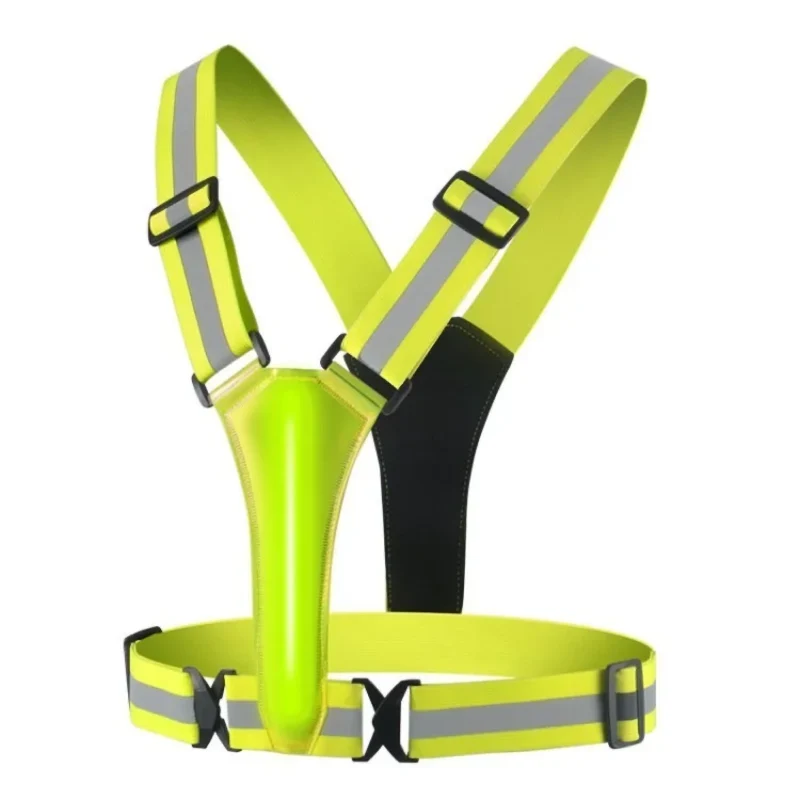 Leuchtende Laufweste Ultraleichte Sportweste LED für Outdoor Jogging, Marathon & Radfahren