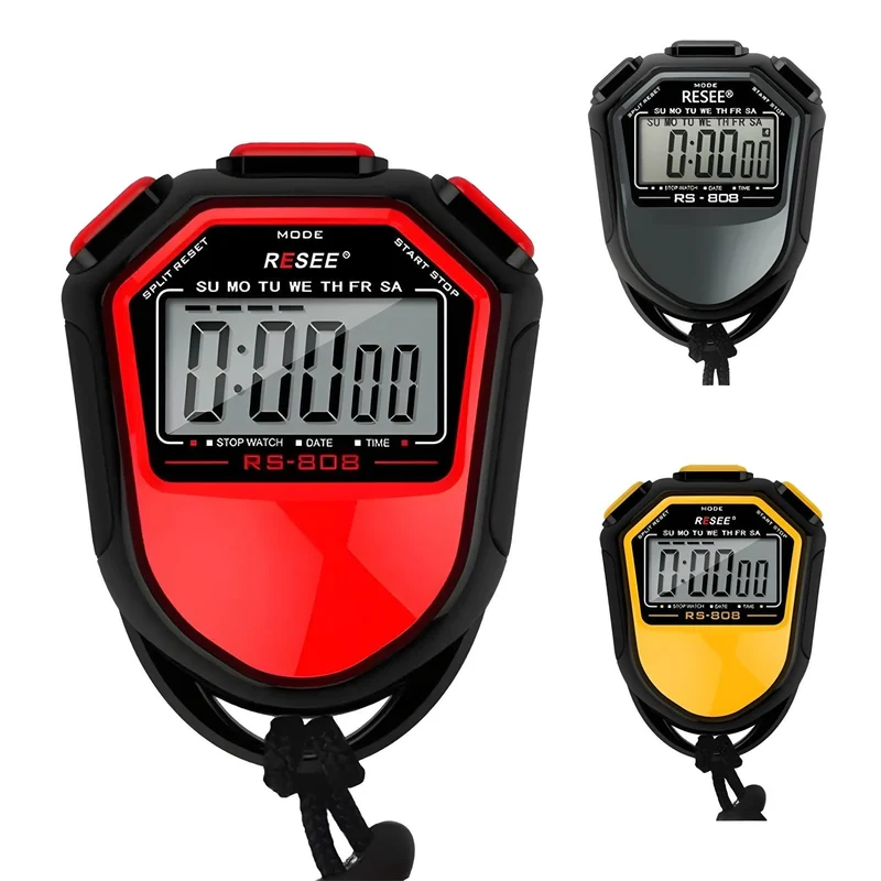 Digitale Stoppuhr mit LCD-Display, Handstoppuhr für Sport, Schwimmen, Laufen & Training
