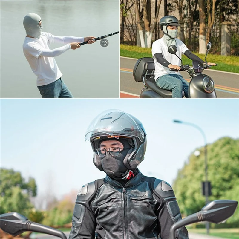 Sturmhaube Schlauchtuch mit Brillenöffnung, Balaclava atmungsaktiver, kühlender Sonnenschutz, Unisex Eisseide