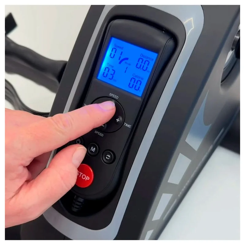 Kompakter Arm- und Beintrainer mit Fernbedienung, Bewegungstrainer für komfortables Heimtraining