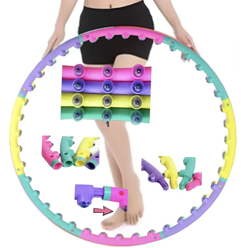 Hula Hoop Reifen Premium, Magnet-Massage-Noppen