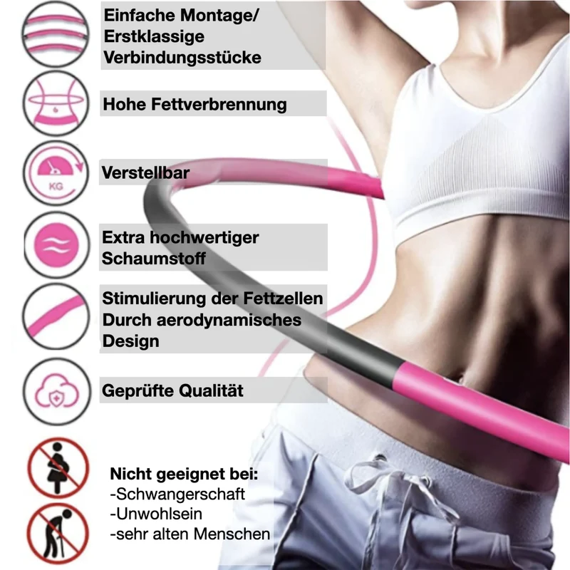Hula Hoop Reifen Premium, 850g-1,2Kg-1,5kg