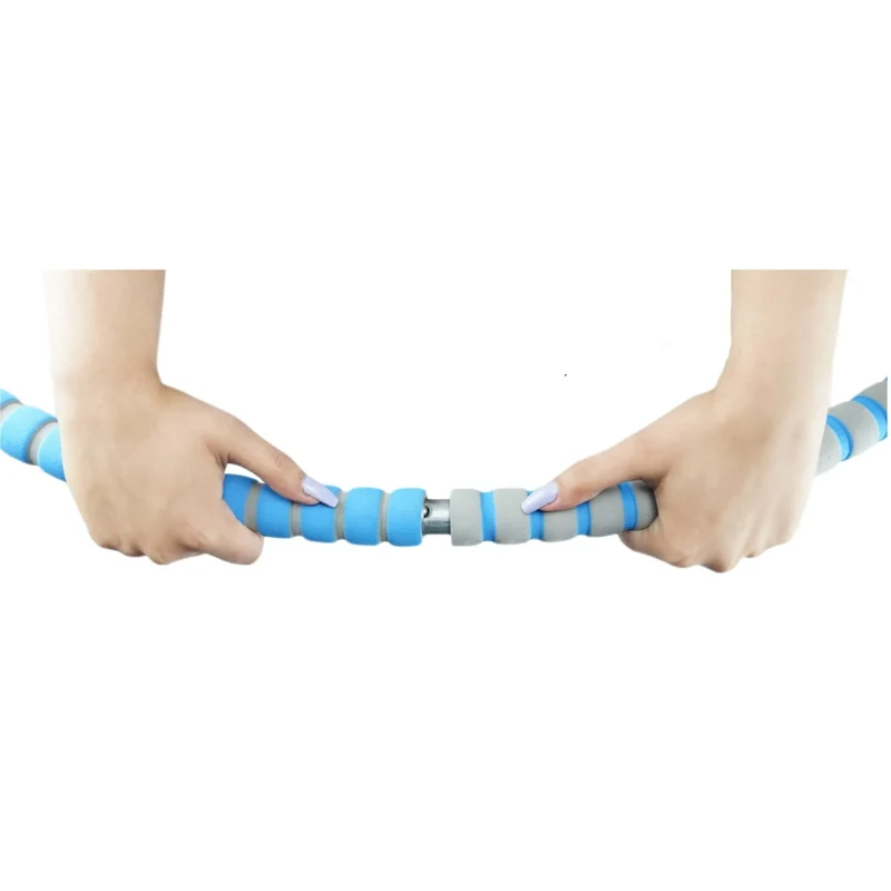 Hula Hoop Edelstahl-Reifen, vollständig befüllbar, weiche rutschfeste Schaumstoff-Ummantelung