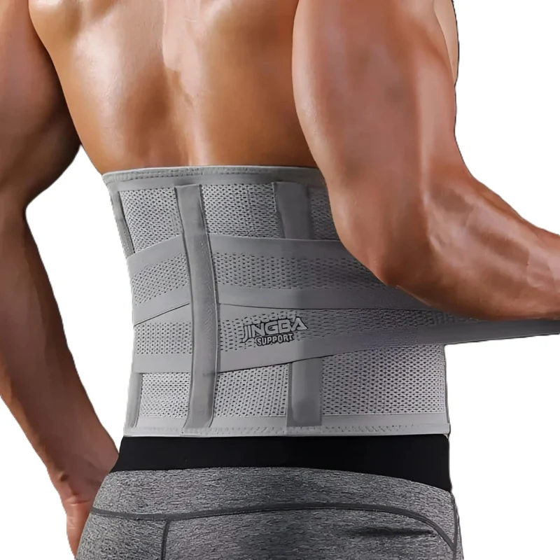 Fitness Gürtel Grau - Unisex, Schwitzgürtel, Bauchweggürtel, Waist Trainer