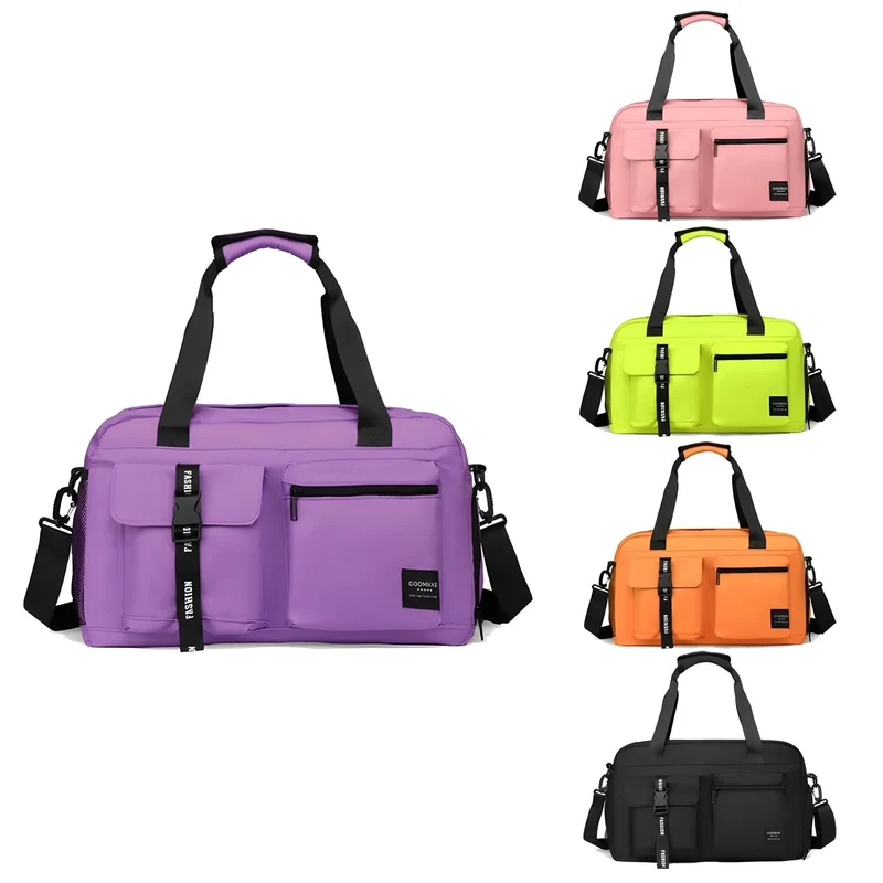 Sporttasche 32L, robuste Gym Bag aus Oxford-Stoff mit Nass-/Trockentrennung und Schultergurt, perfekt für Fitness, Reisen und Training
