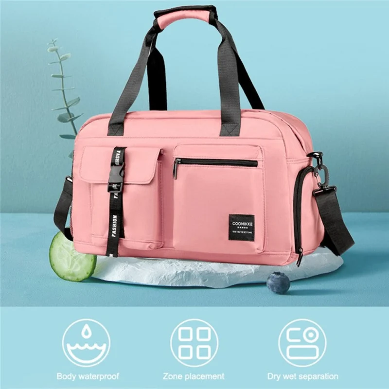 Sporttasche 32L, robuste Gym Bag aus Oxford-Stoff mit Nass-/Trockentrennung und Schultergurt, perfekt für Fitness, Reisen und Training